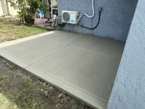 concrete slab in Spring Hill, Florida